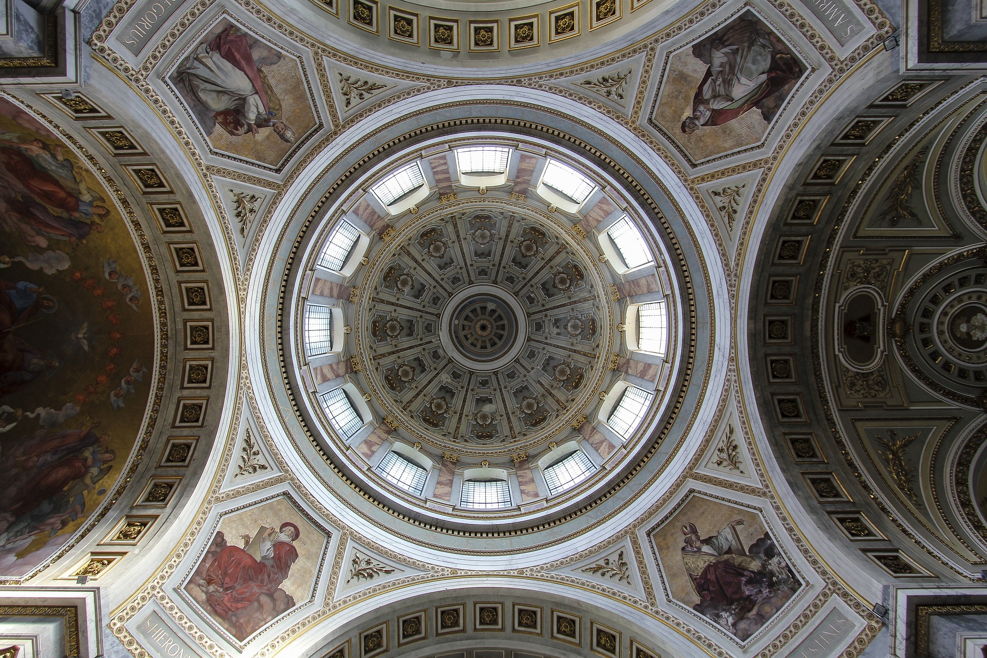 Esztergom Basilica overlooking the Danube River in Hungary