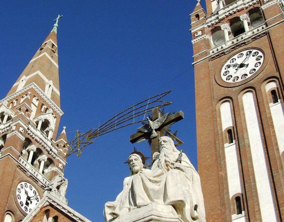 Votive Church and Dóm Square in Szeged, Hungary